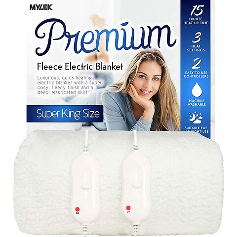 MYLEK Premium Fleece Electric Blanket