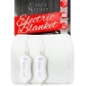 Cozy Night Super King Size Fleece Electric Blanket with Corner Straps