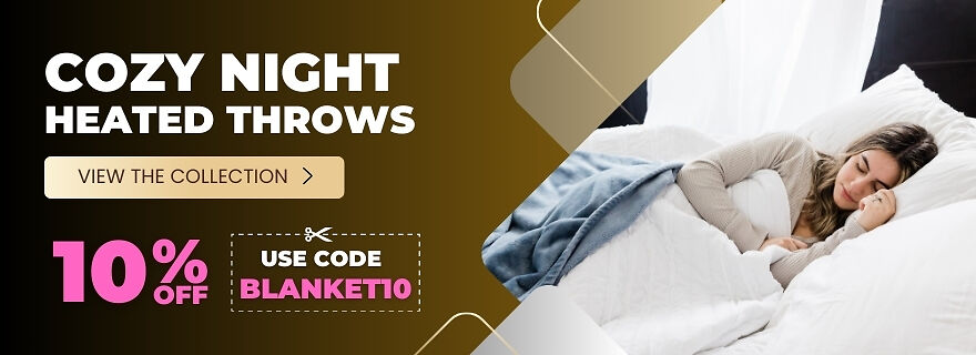 Cosy night heated throw discount code