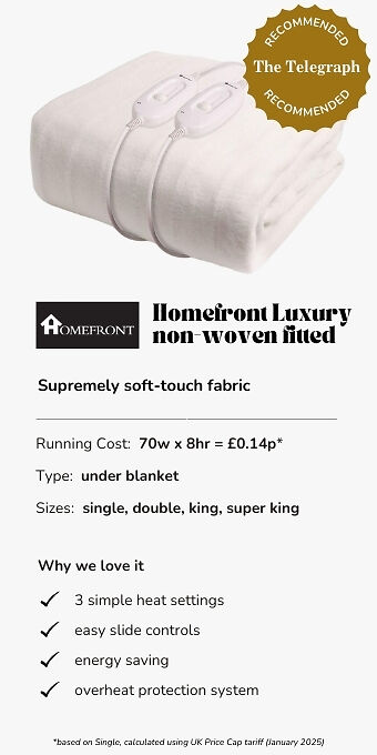 Homefront luxury non-woven electric blanket